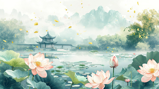 秋水如镜，伊人何在？——画中等待的隐喻